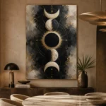 Eclipse Lunar Alignment Moon Phase Wall Art Canvas Print - Image 7