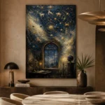 Celestial Observatory Zodiac Wall Art Canvas Print - Image 8