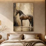 Regal Brown Horse Wall Art Canvas Print - Image 8