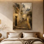 Montmartre Stairway Parisian Architecture Wall Art Canvas Print - Image 8