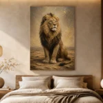 Seated Sovereign Lion Wall Art Canvas Print - Image 8