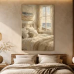 Sunlit Ocean Bedroom Coastal Bedroom Wall Art Canvas Print - Image 9