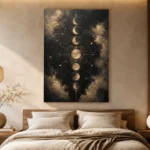 Celestial Lunar Map Moon Phase Wall Art Canvas Print - Image 7