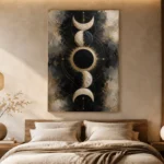 Eclipse Lunar Alignment Moon Phase Wall Art Canvas Print - Image 8