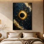 Celestial Eclipse Zodiac Wall Art Canvas Print - Image 9