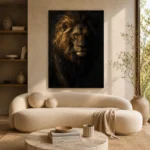 Nocturne King Lion Wall Art Canvas Print - Image 6