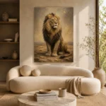 Seated Sovereign Lion Wall Art Canvas Print - Image 9