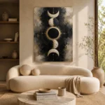 Eclipse Lunar Alignment Moon Phase Wall Art Canvas Print - Image 9
