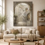 Grand Staircase Classical Architecture Wall Art Canvas Print - Image 10