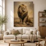 Seated Sovereign Lion Wall Art Canvas Print - Image 10