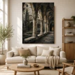 Cloister Arcade Gothic Architecture Wall Art Canvas Print - Image 9