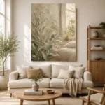 Silver Dollar Eucalyptus Botanical Bedroom Wall Art Canvas Print - Image 10