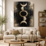 Eclipse Lunar Alignment Moon Phase Wall Art Canvas Print - Image 10