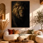 Nocturne King Lion Wall Art Canvas Print - Image 8