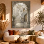 Grand Staircase Classical Architecture Wall Art Canvas Print - Image 11