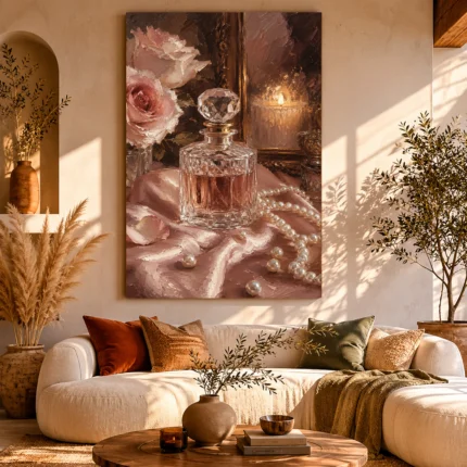 Romantic Bedroom Wall Art wall art print for elegant interiors