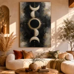 Eclipse Lunar Alignment Moon Phase Wall Art Canvas Print - Image 11