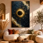 Celestial Eclipse Zodiac Wall Art Canvas Print - Image 12