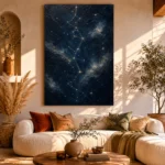 Celestial Star Map Constellation Wall Art Canvas Print - Image 12