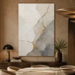 Gilded Kintsugi Stone Gold Abstract Wall Art Canvas Print - Image 4