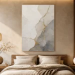 Gilded Kintsugi Stone Gold Abstract Wall Art Canvas Print - Image 6