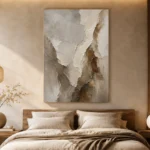 Vertical Stone Vein Textured Abstract Wall Art Canvas Print - Image 6