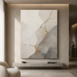 Gilded Kintsugi Stone Gold Abstract Wall Art Canvas Print - Image 9