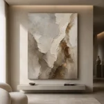 Vertical Stone Vein Textured Abstract Wall Art Canvas Print - Image 9