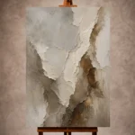 Vertical Stone Vein Textured Abstract Wall Art Canvas Print - Image 11