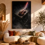 Chiaroscuro Violin Music Wall Art Canvas Print - Image 9