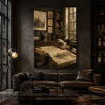 Architectural Studio Office Wall Art Canvas Print - Image 4