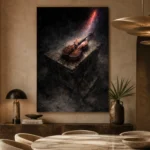 Chiaroscuro Violin Music Wall Art Canvas Print - Image 6