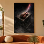 Chiaroscuro Violin Music Wall Art Canvas Print - Image 4