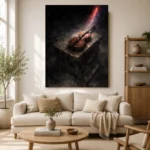 Chiaroscuro Violin Music Wall Art Canvas Print - Image 13