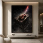 Chiaroscuro Violin Music Wall Art Canvas Print - Image 8