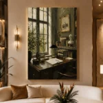 Scholar Study Office Wall Art Canvas Print - Image 3