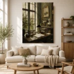 Scholar Study Office Wall Art Canvas Print - Image 9