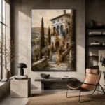 Tuscan Villa Architecture Wall Art Canvas Print - Image 2