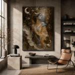 Celestial Muse Astrology Wall Art Canvas Print - Image 2
