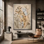 Pressed Herbarium Botanical Wall Art Canvas Print - Image 2