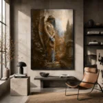 Weeping Angel Gothic Wall Art Canvas Print - Image 2