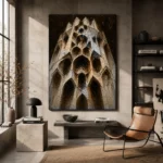 Gothic Cathedral Abstract Wall Art Canvas Print - Image 2