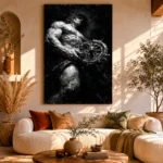 Atlas Monochrome Wall Art Canvas Print - Image 11