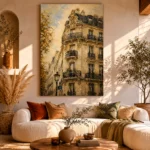 Parisian Facade Architecture Wall Art Canvas Print - Image 11