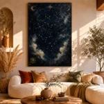 Constellation Map Astrology Wall Art Canvas Print - Image 11
