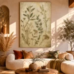 Pressed Herbarium Botanical Wall Art Canvas Print - Image 11