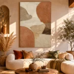 Terracotta Clay Wabi Sabi Wall Art Canvas Print - Image 11