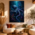 Deep Sea Octopus Underwater Wall Art Canvas Print - Image 11