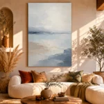 Soft Horizon Minimalist Wall Art Canvas Print - Image 11