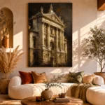 Classical Facade Architecture Wall Art Canvas Print - Image 11